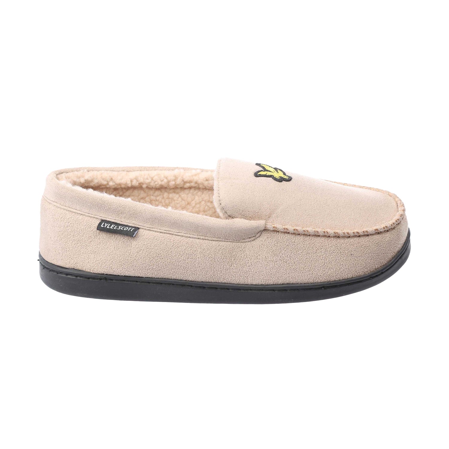 Grey - Side - Lyle & Scott Mens Aspen Slippers