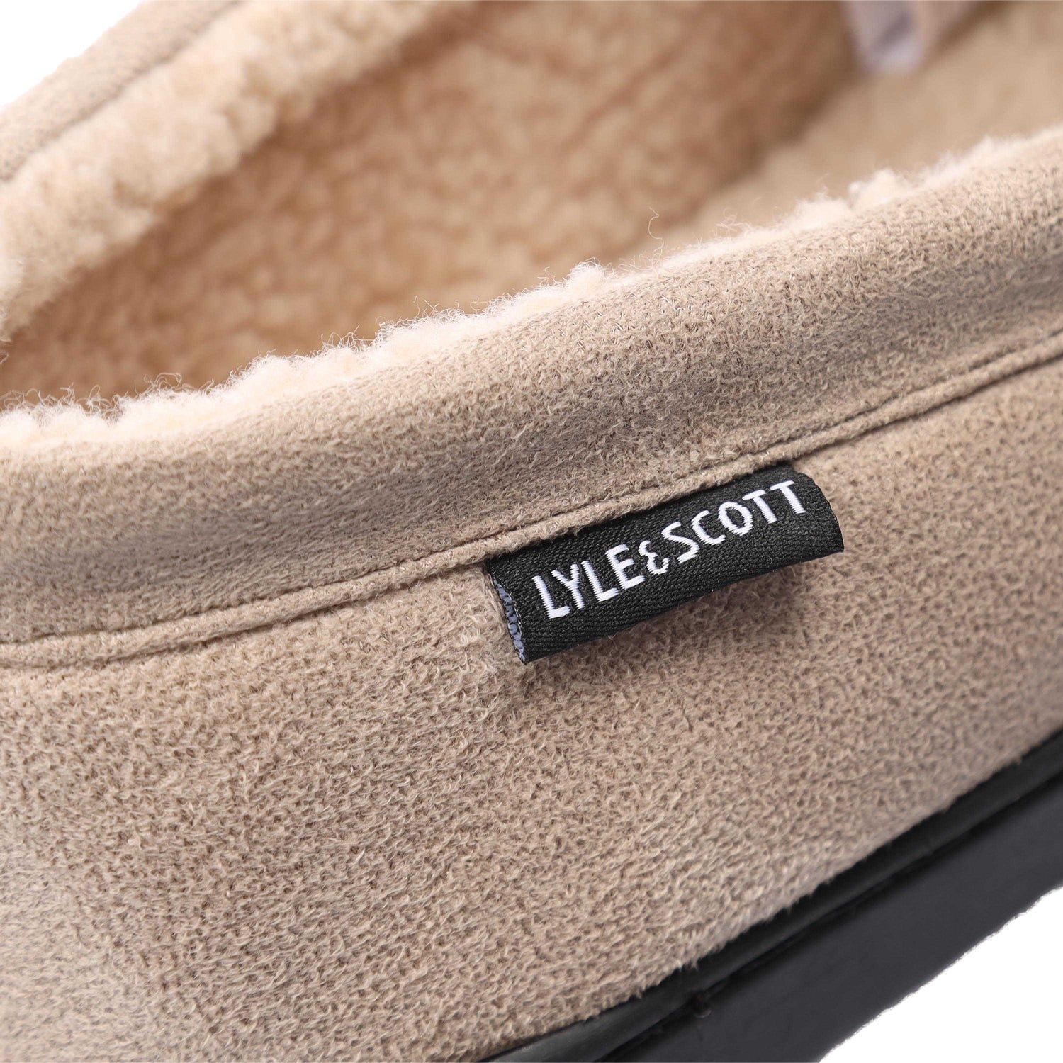 Grey - Pack Shot - Lyle & Scott Mens Aspen Slippers
