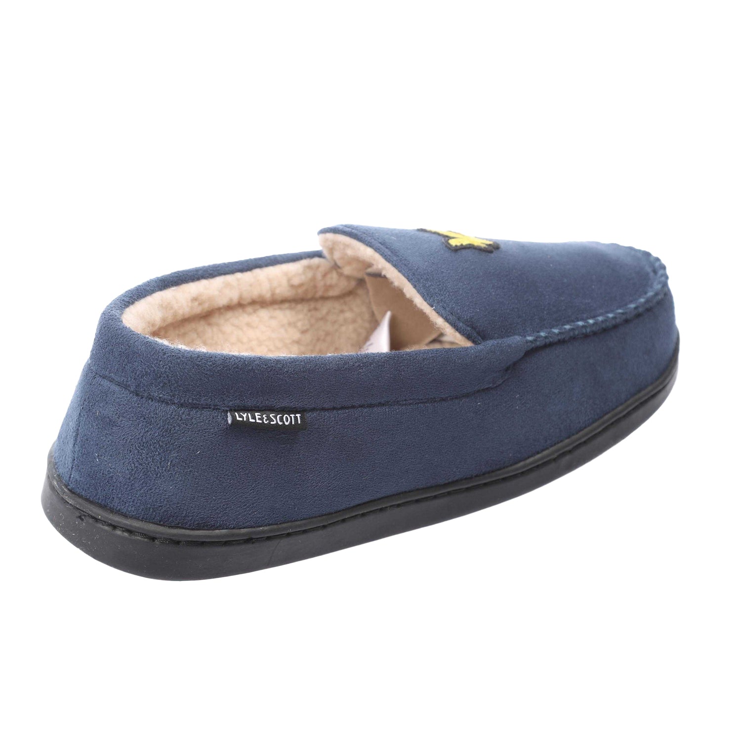 Navy - Back - Lyle & Scott Mens Aspen Slippers
