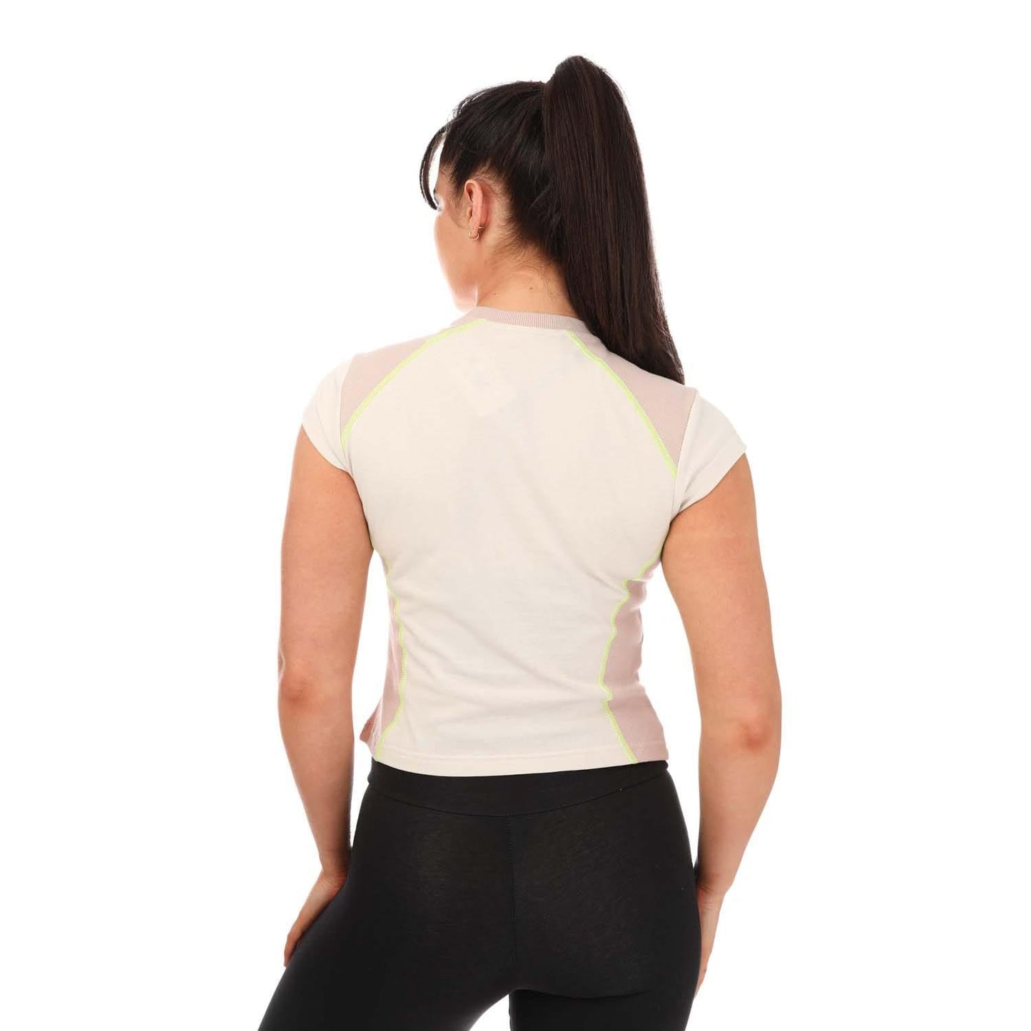 Grey - Back - Adidas Womens-Ladies Lift Your Mind T-Shirt