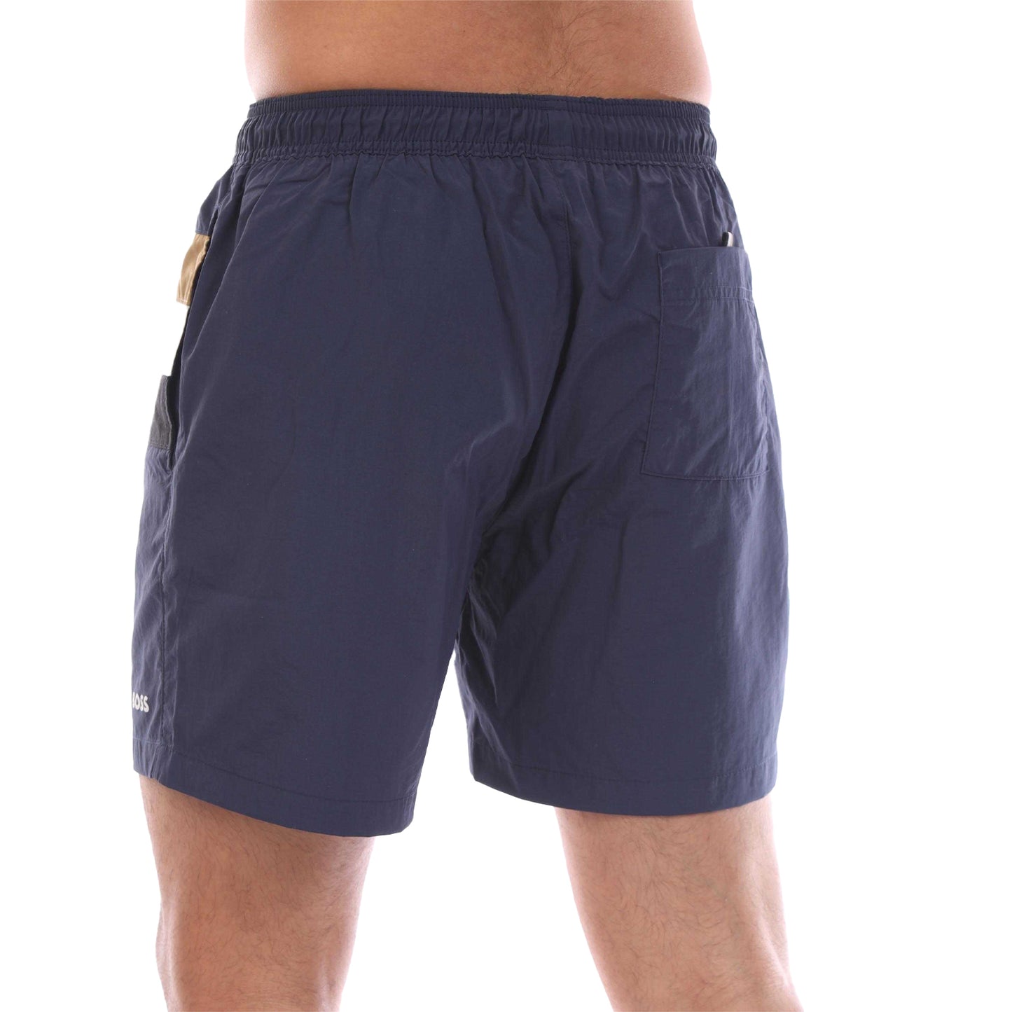 Navy - Lifestyle - Boss Mens Louis Stripe Swimming Trunks