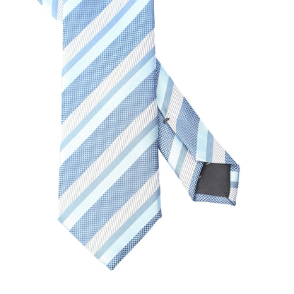 Blue - Back - Boss Mens Silk Tie