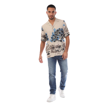 Beige - Lifestyle - Boss Mens Rayer Shirt