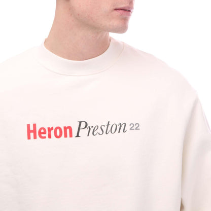 White - Side - Heron Preston Mens Logo Sweatshirt