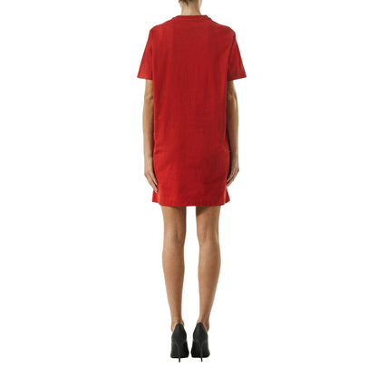 Red - Lifestyle - Diesel Womens-Ladies D-Egor-Div T-Shirt Dress