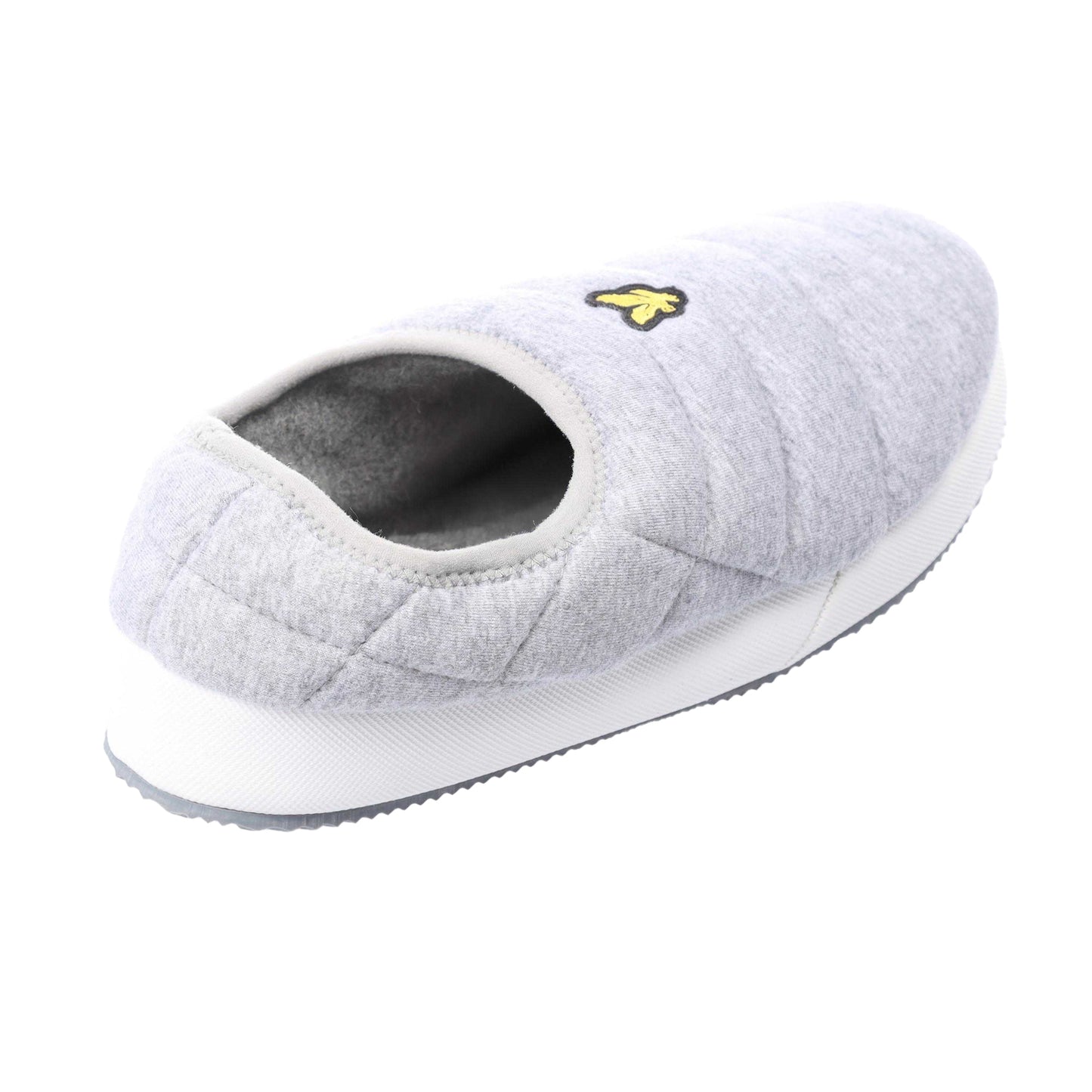 Grey - Back - Lyle & Scott Mens Valentine Slippers