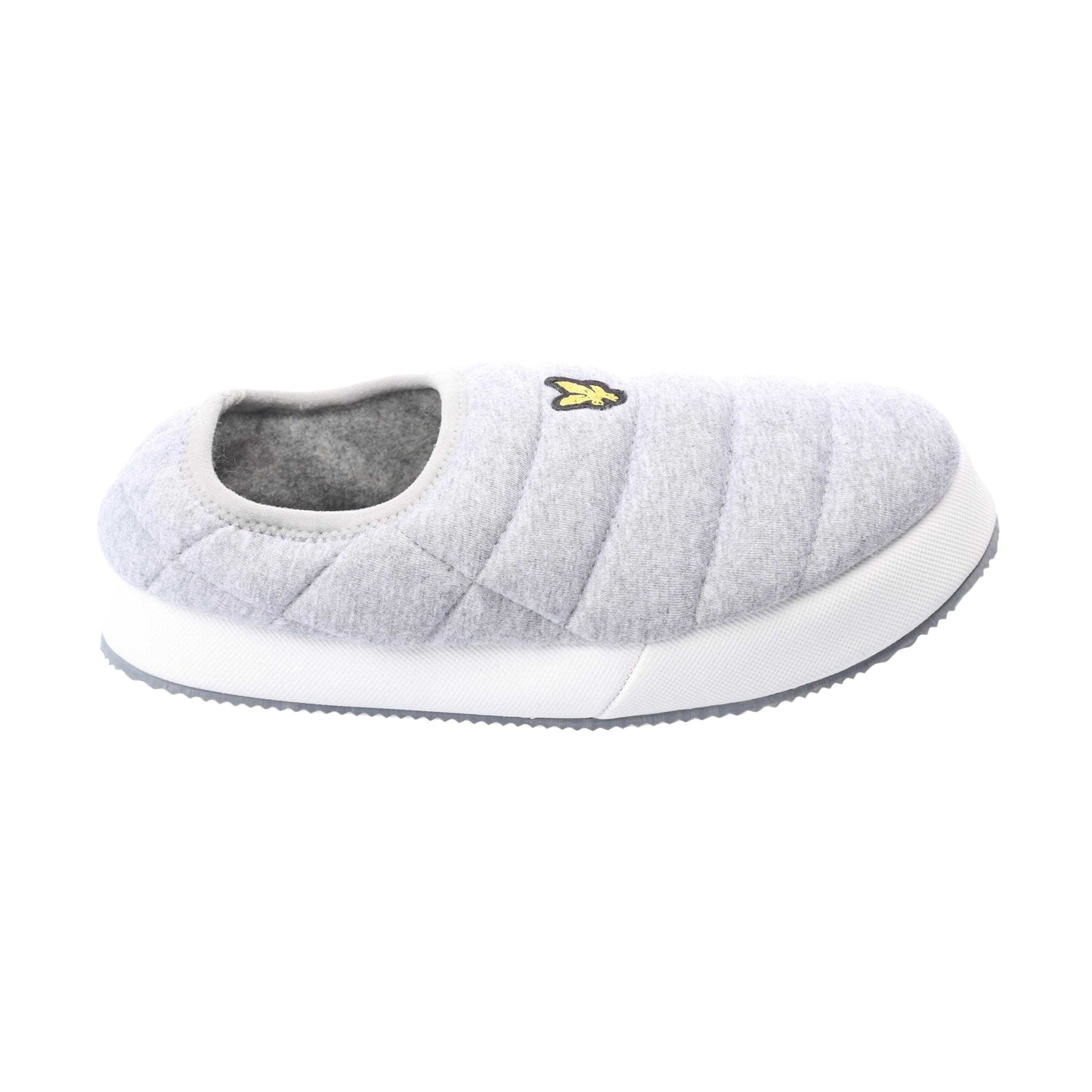 Grey - Side - Lyle & Scott Mens Valentine Slippers