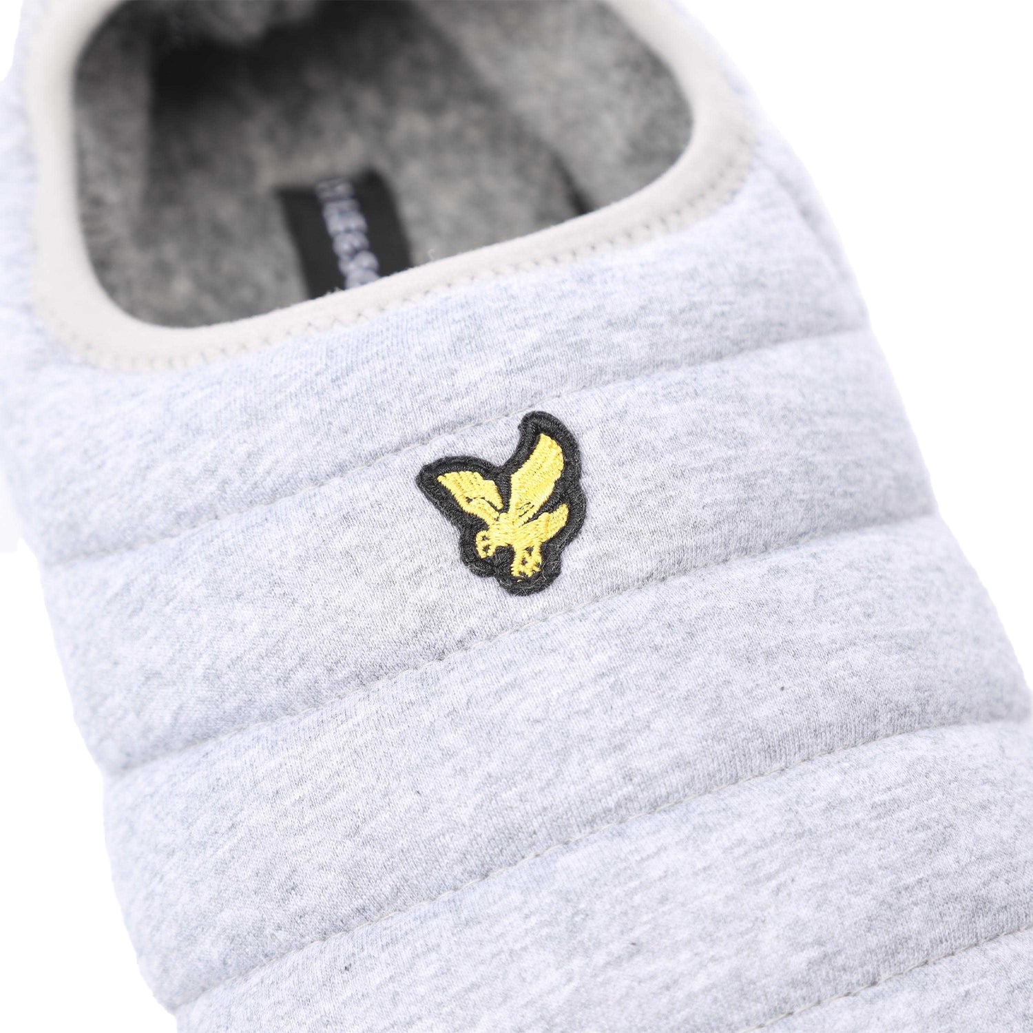 Grey - Pack Shot - Lyle & Scott Mens Valentine Slippers
