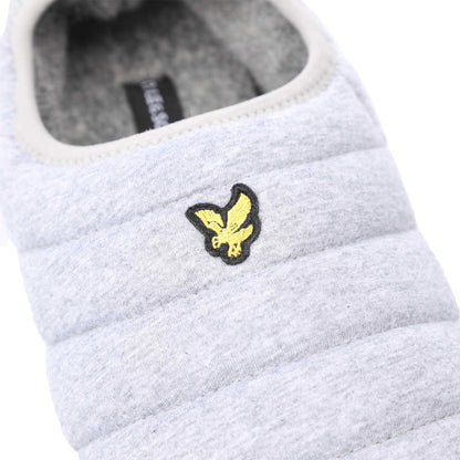 Grey - Pack Shot - Lyle & Scott Mens Valentine Slippers