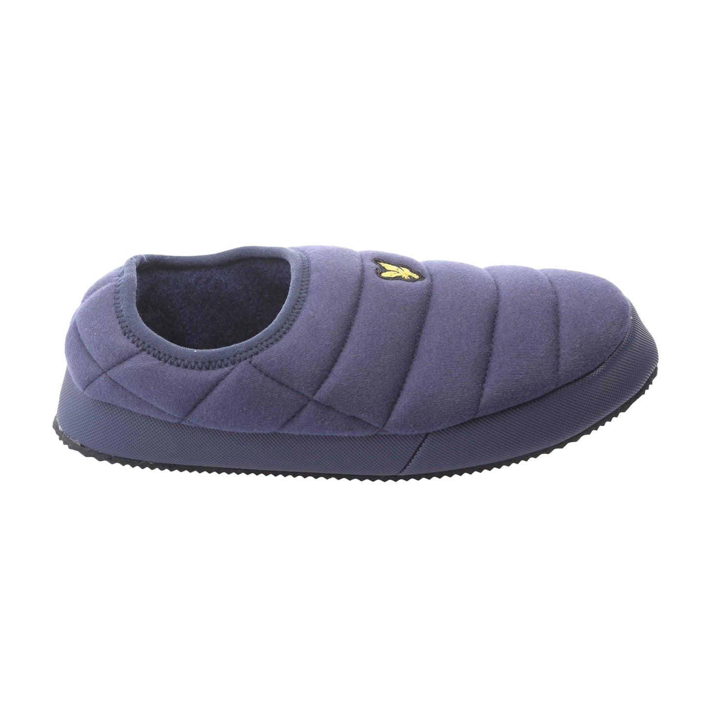 Navy - Side - Lyle & Scott Mens Valentine Slippers