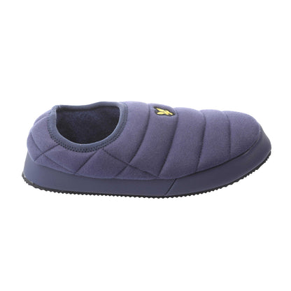 Navy - Side - Lyle & Scott Mens Valentine Slippers