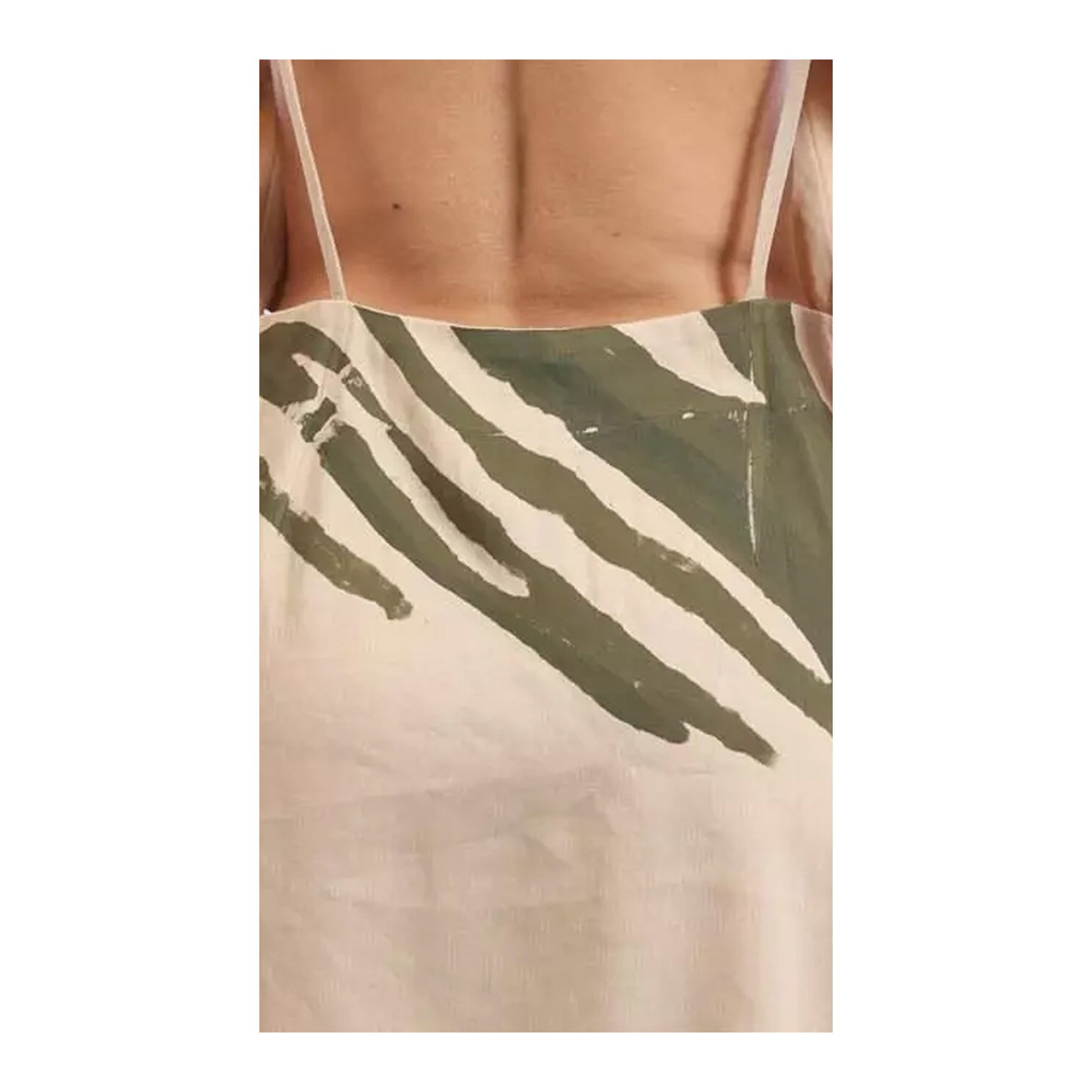 Beige - Pack Shot - Off White Womens-Ladies Zebra Mini Dress