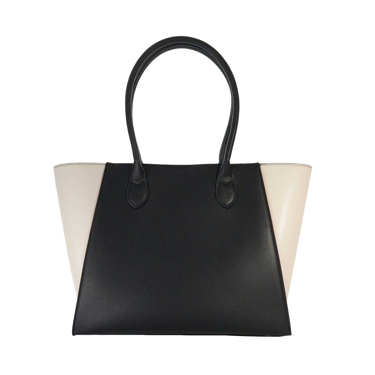 Black-White - Back - Dune London Dasto Plain Tote Bag