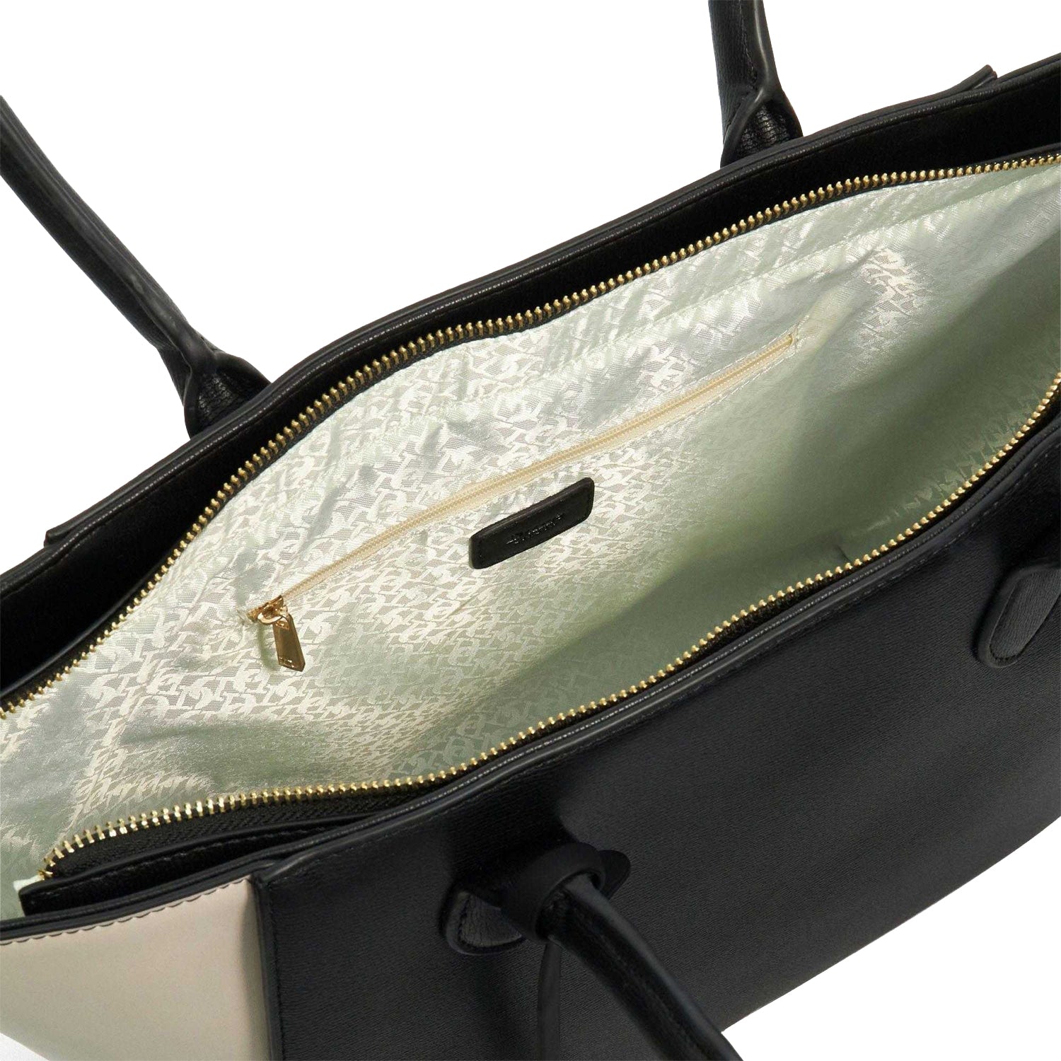 Black-White - Lifestyle - Dune London Dasto Plain Tote Bag