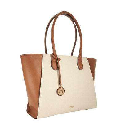 Natural - Side - Dune London Dasto Plain Tote Bag