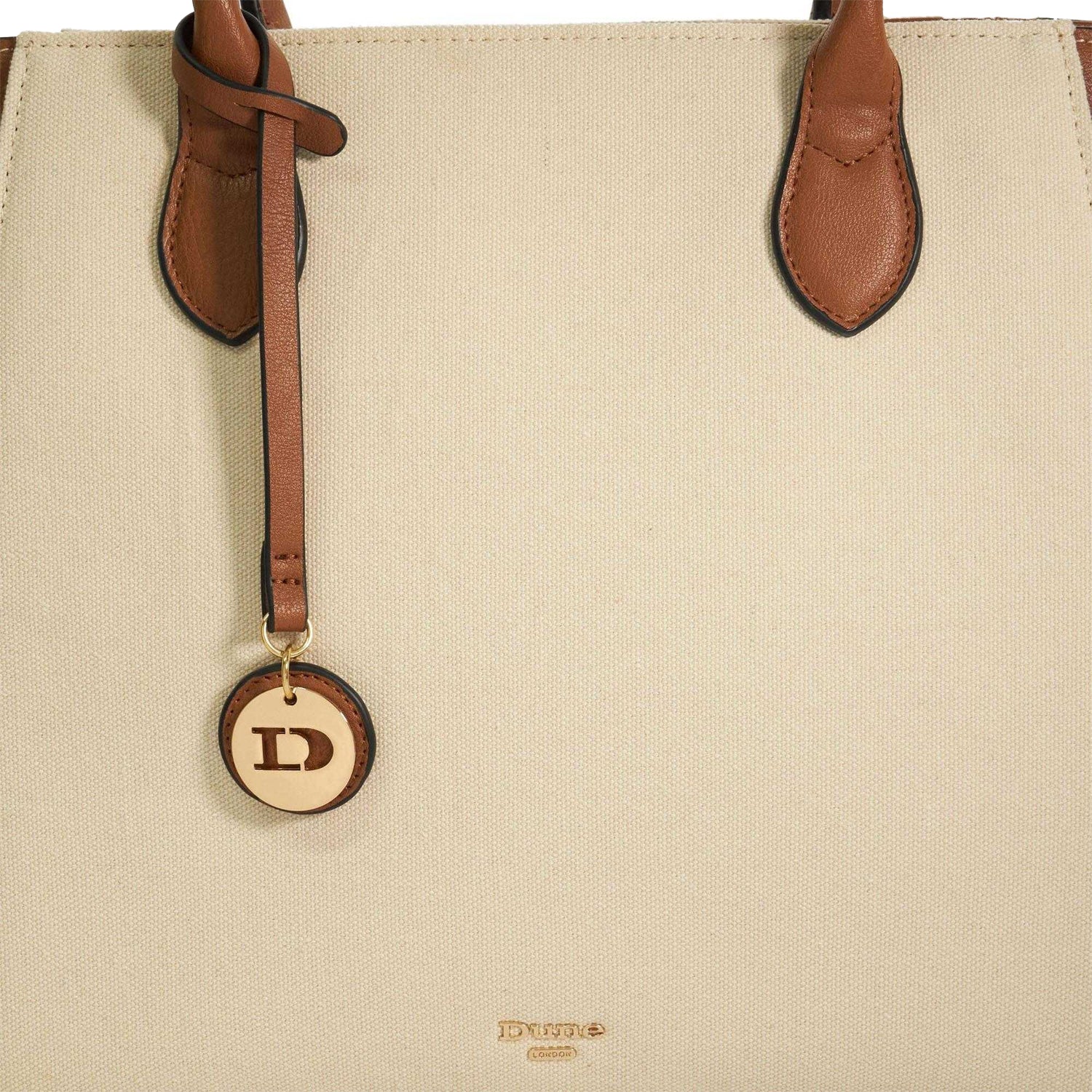 Natural - Pack Shot - Dune London Dasto Plain Tote Bag