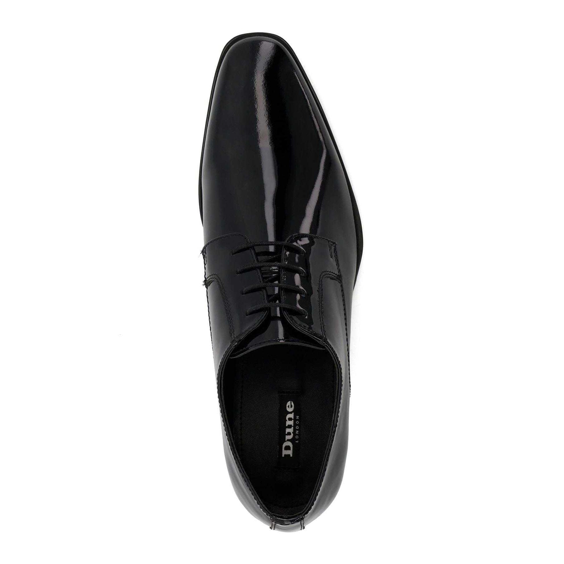 Black - Lifestyle - Dune London Mens Smart Patent Sheer Gibson Shoes