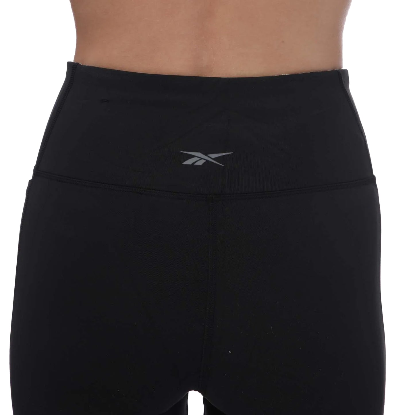 Black - Back - Reebok Womens-Ladies Lux High Rise 3-4 Leggings