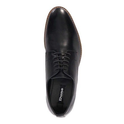 Black - Lifestyle - Dune London Mens Leather Derby Shoes