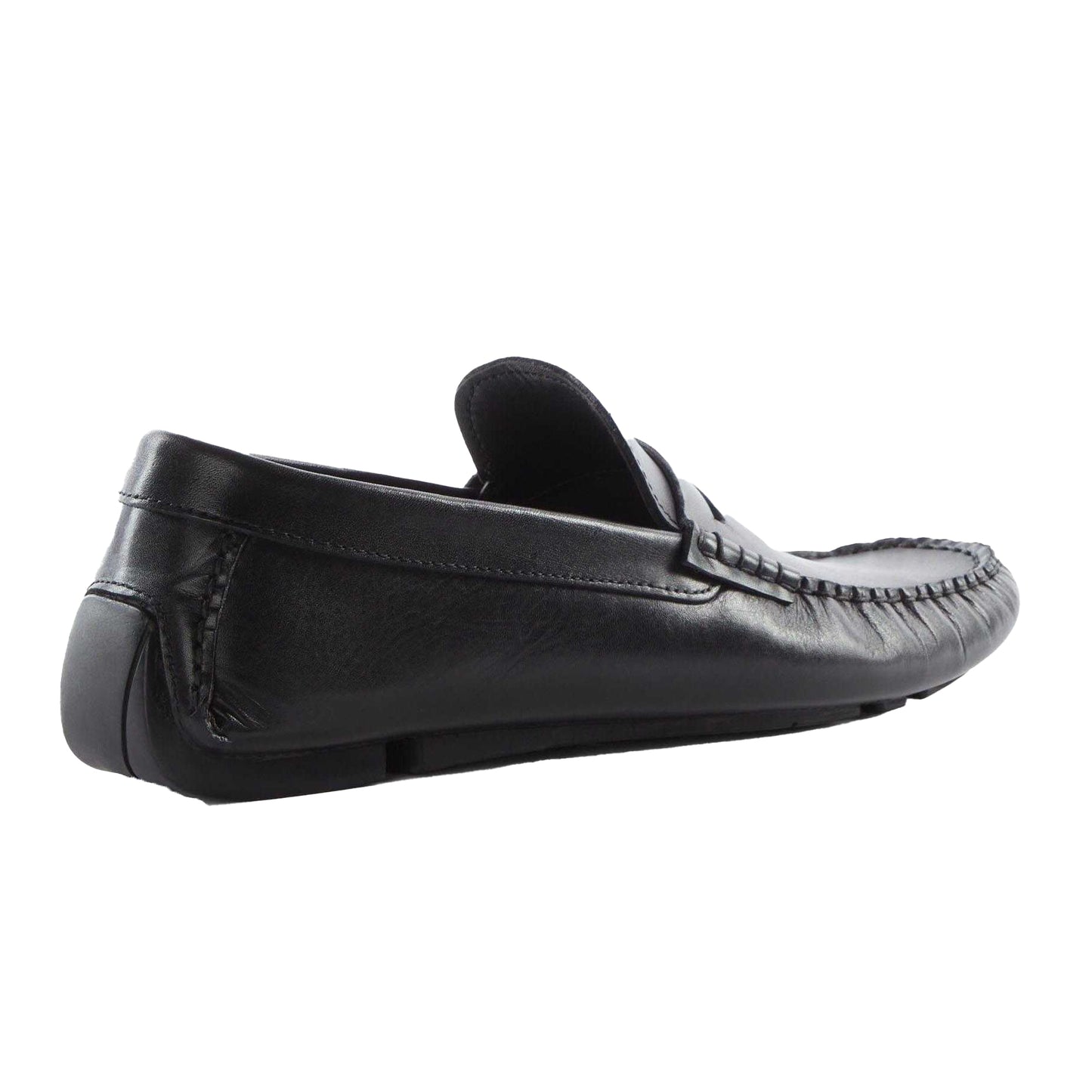 Black - Back - Dune London Mens Brantley Saddle Loafers