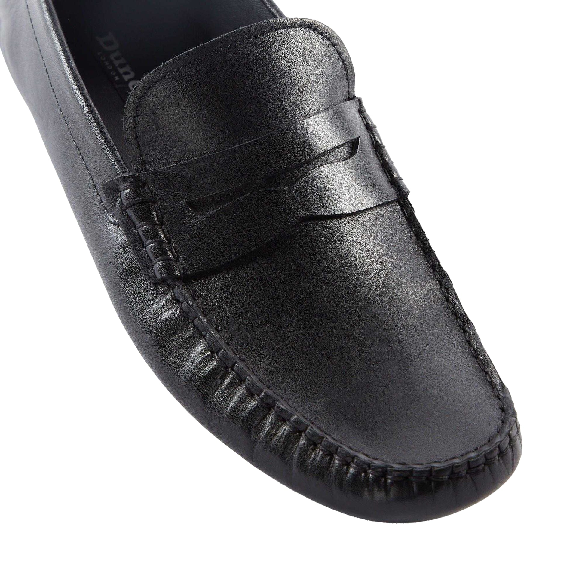 Black - Pack Shot - Dune London Mens Brantley Saddle Loafers