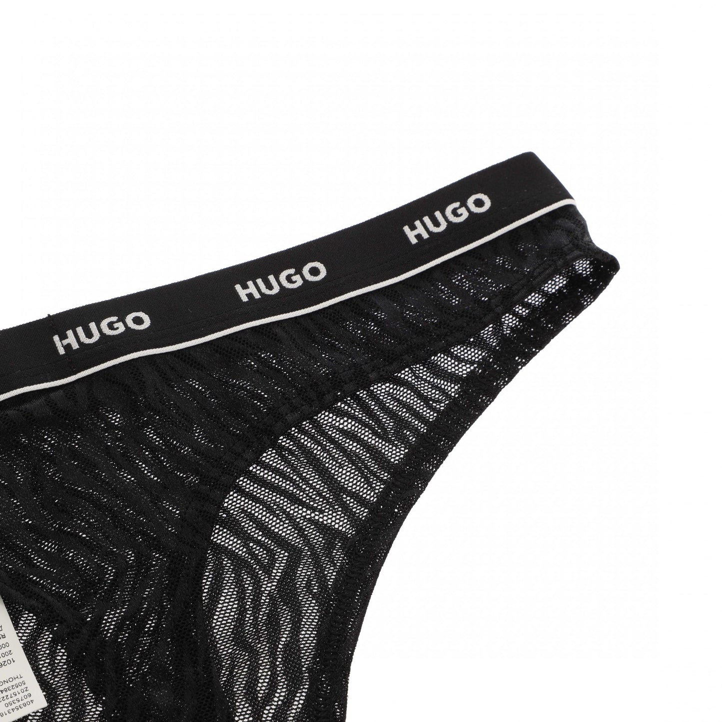 Black - Lifestyle - Hugo Womens-Ladies Lace Thong