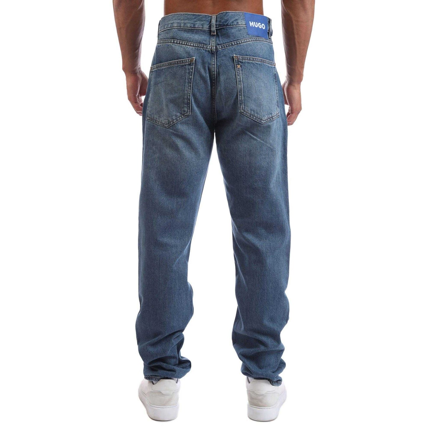 Navy - Back - Hugo Mens Jonah Slim Jeans