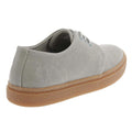Grey - Back - Fred Perry Mens Linden Canvas Trainers