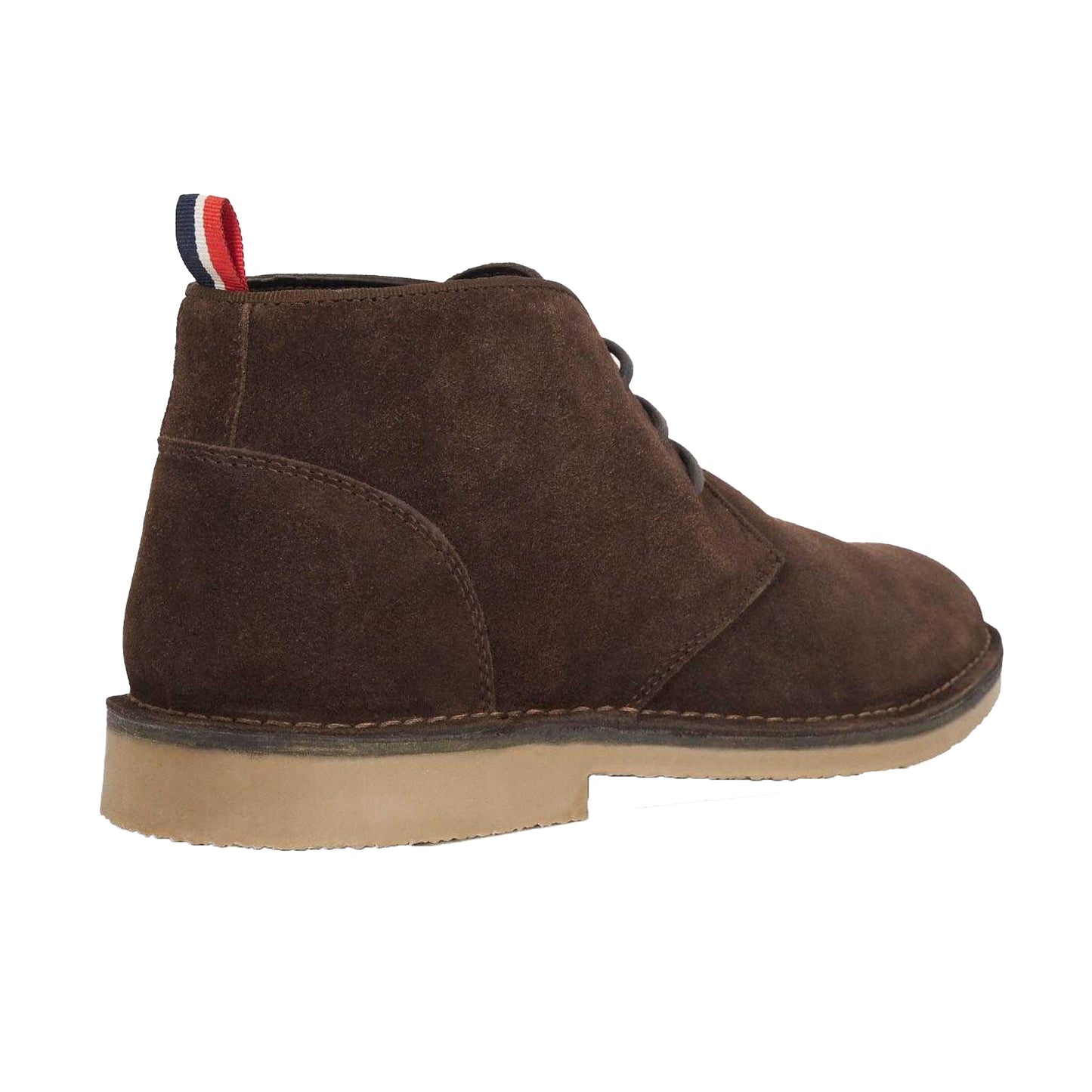 Brown - Back - Dune London Mens Creed Casual Chukka Boots