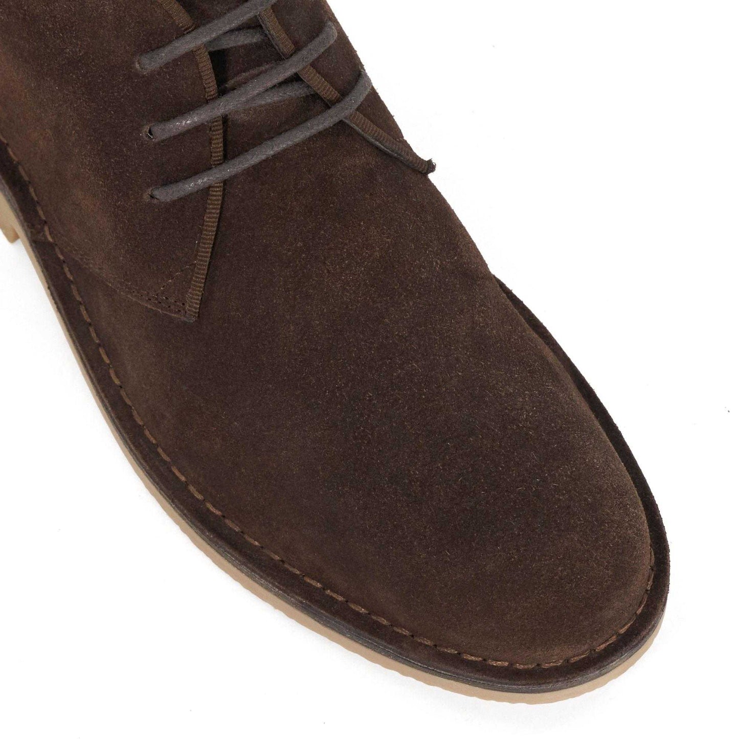 Brown - Pack Shot - Dune London Mens Creed Casual Chukka Boots