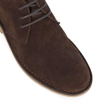 Brown - Pack Shot - Dune London Mens Creed Casual Chukka Boots
