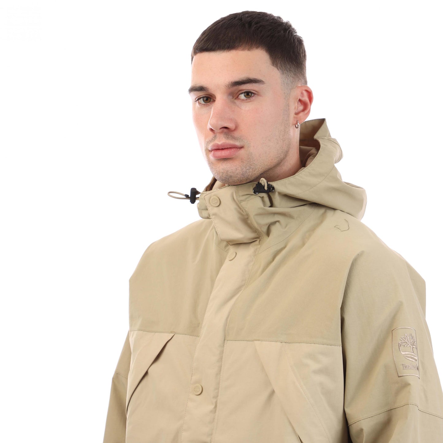 Brown - Side - Timberland Mens Winnick Waterproof Shell Jacket
