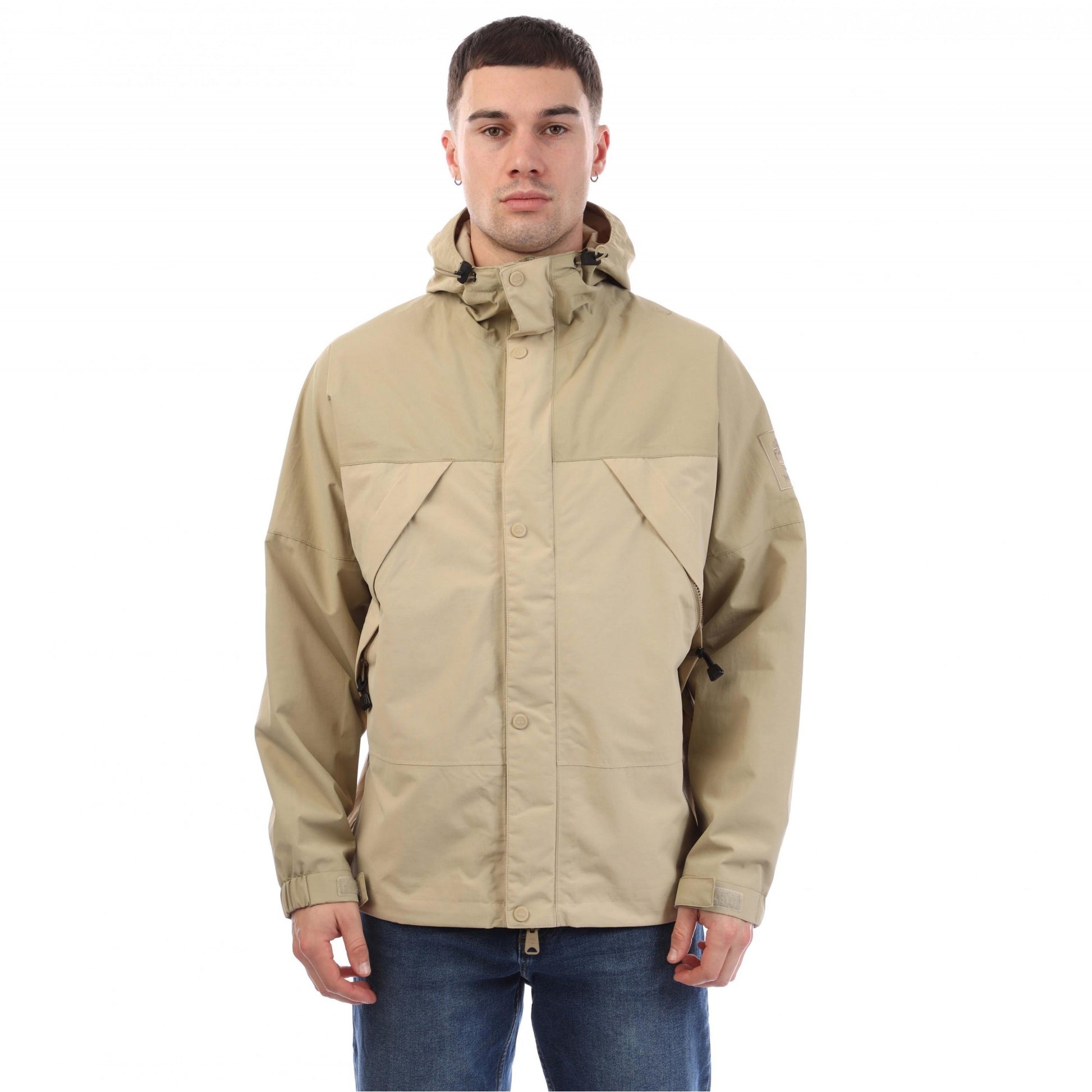 Brown - Front - Timberland Mens Winnick Waterproof Shell Jacket