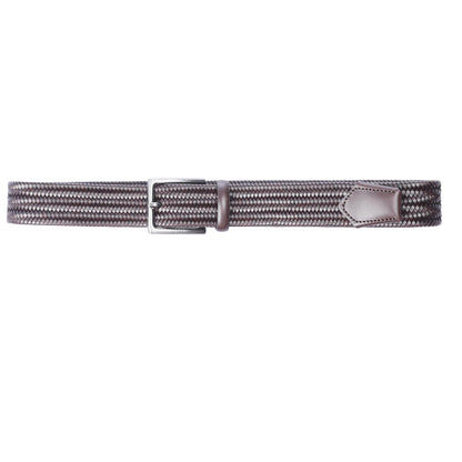 Dark Brown - Back - Boss Semyo Woven Leather Belt