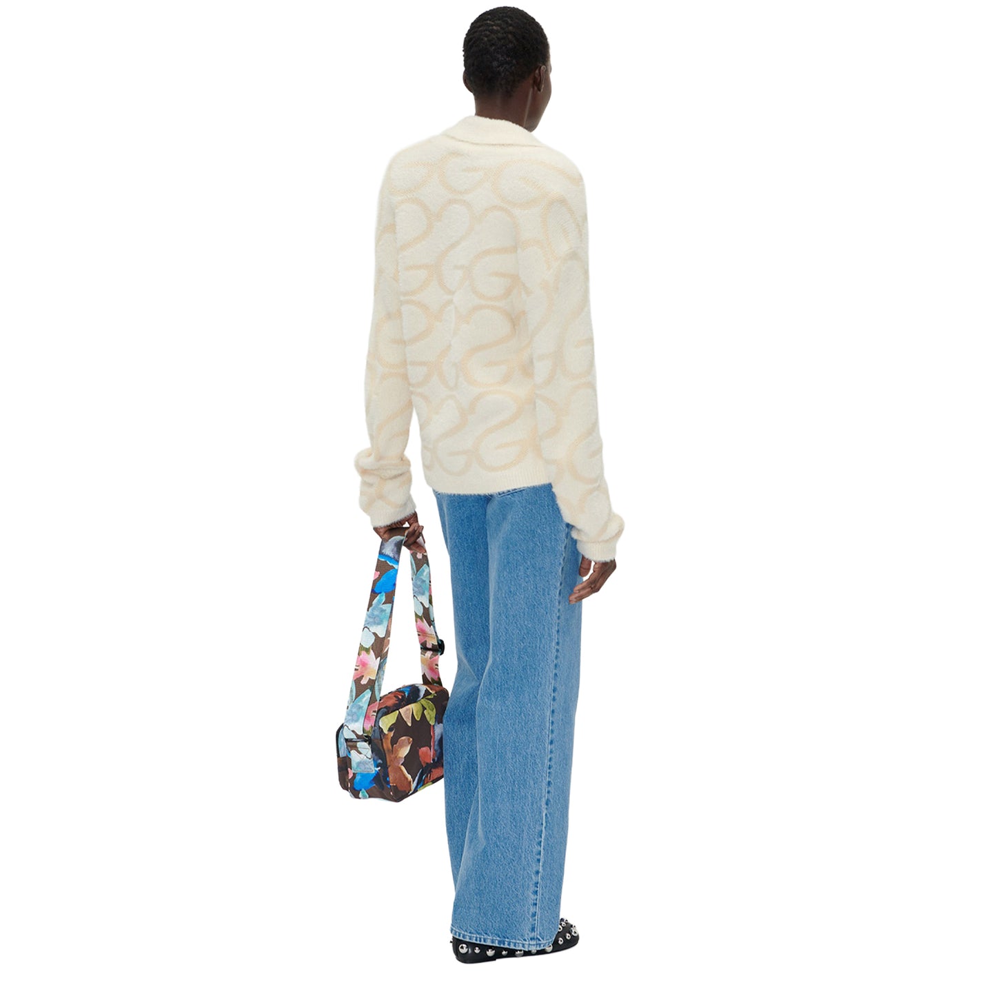 Off White - Lifestyle - Stine Goya Womens-Ladies Cropped Long-Sleeved Cardigan