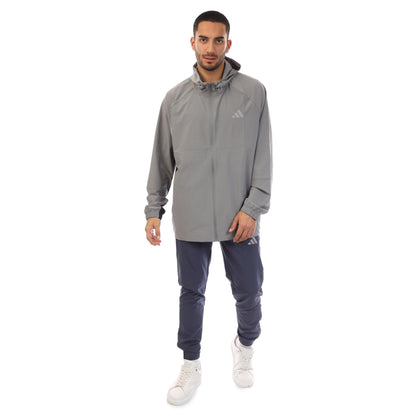 Grey - Lifestyle - Adidas Mens Climacool Woven Track Jacket