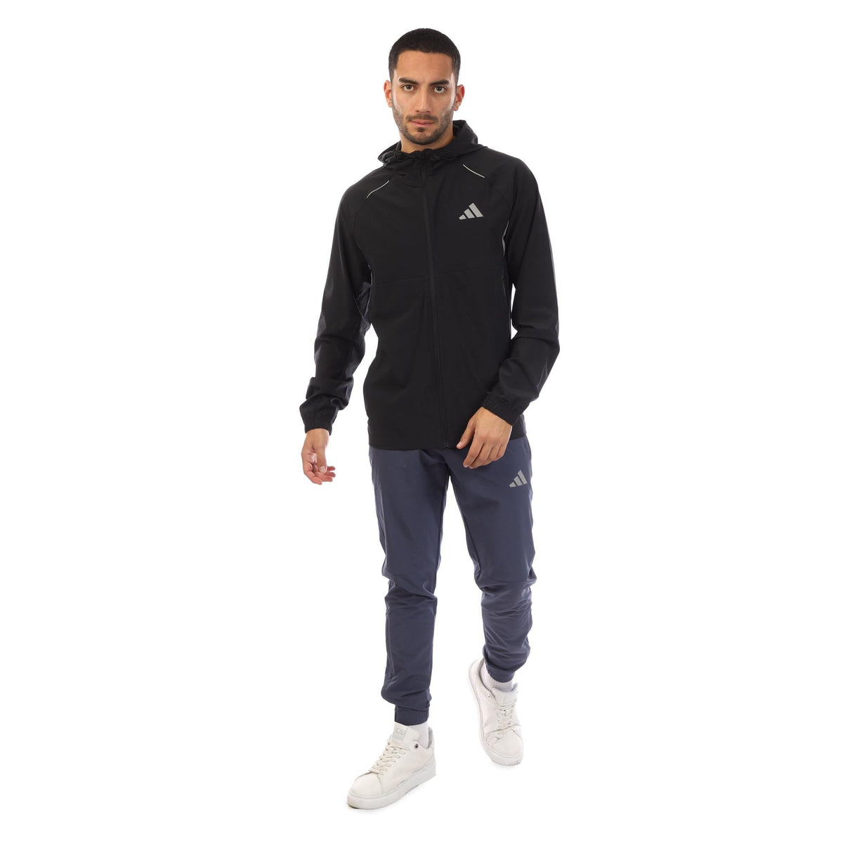 Black - Front - Adidas Mens Climacool Woven Track Jacket
