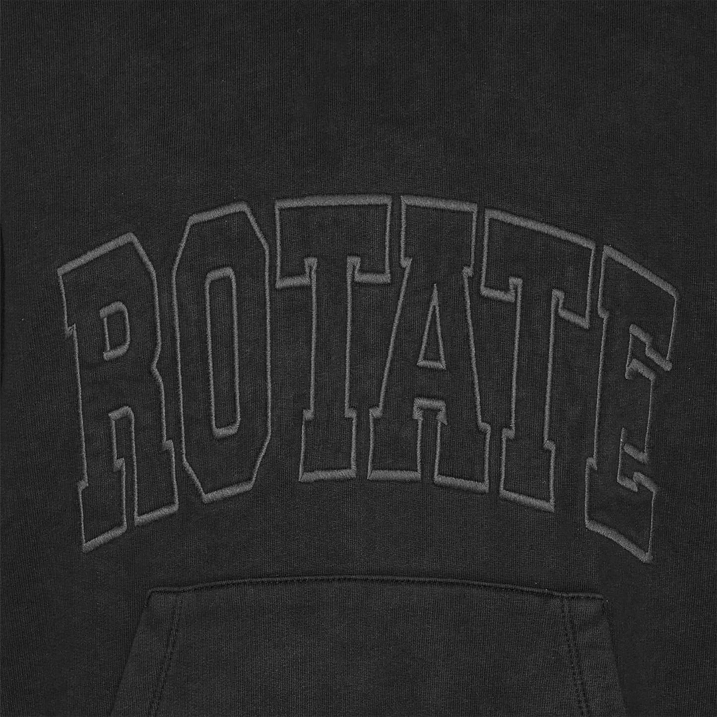 Black - Side - Rotate Sunday Mens Hoodie