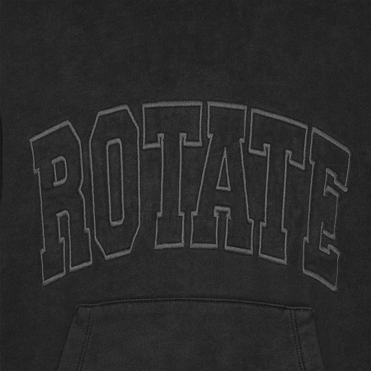 Black - Side - Rotate Sunday Mens Hoodie