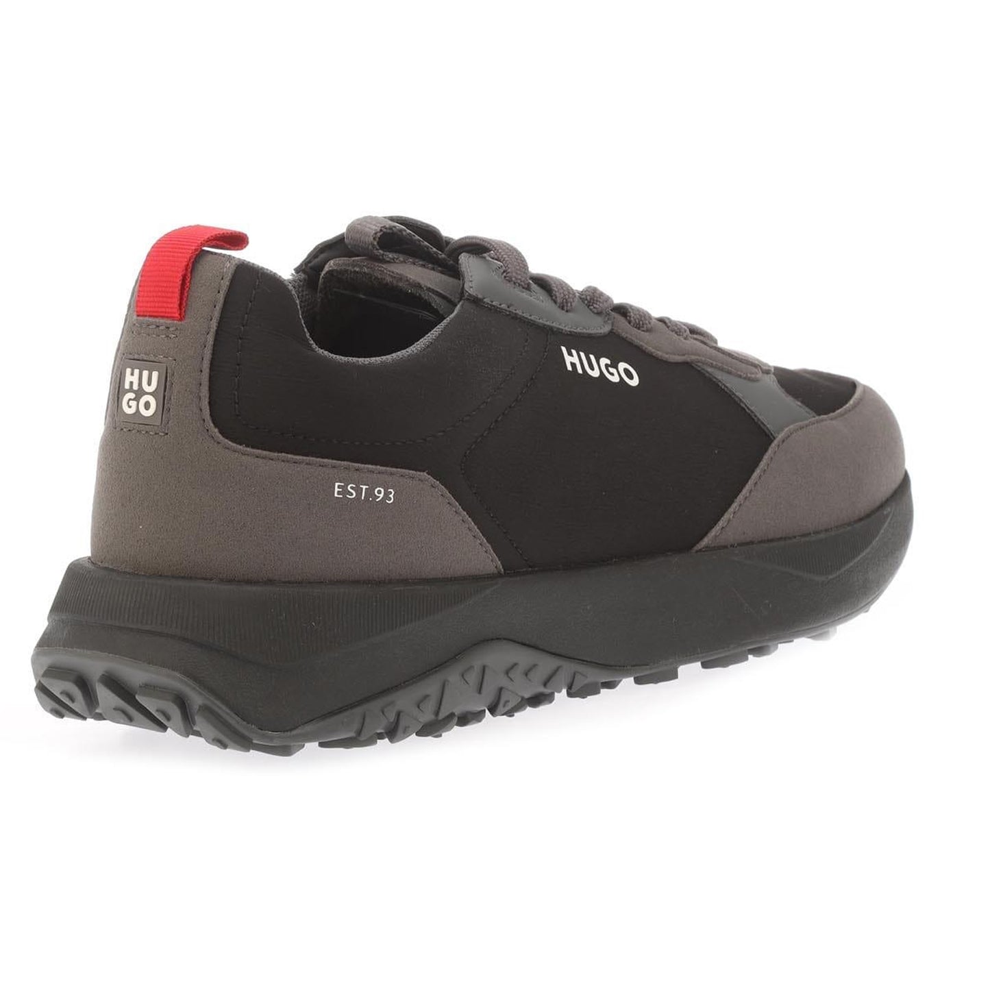 Grey - Back - Hugo Mens Kane Running Trainers