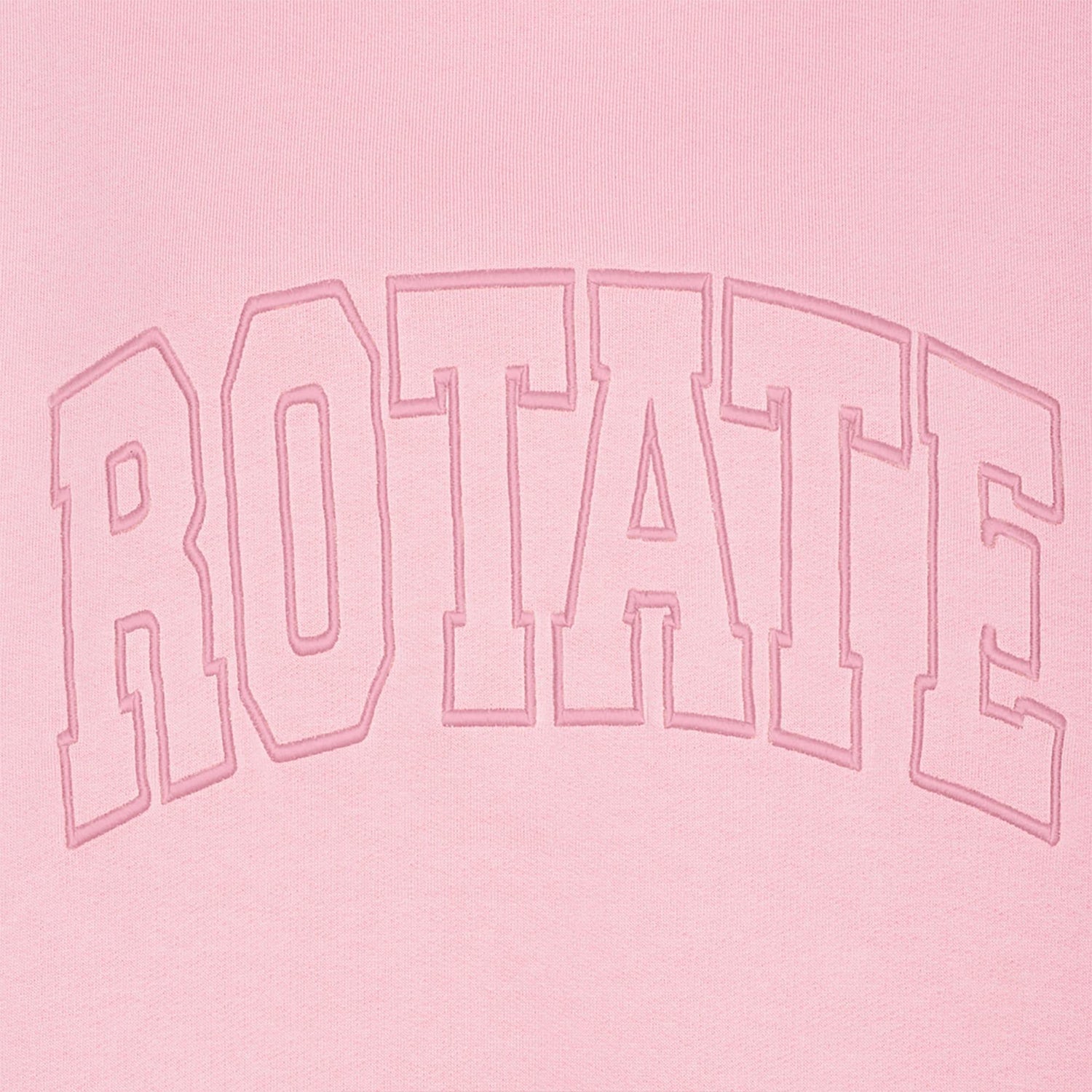 Pink - Side - Rotate Sunday Womens-Ladies Heavy Sweatshirt