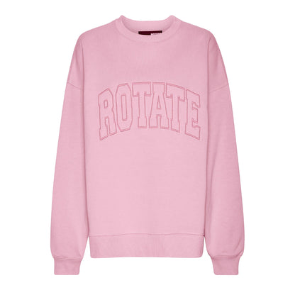Pink - Front - Rotate Sunday Womens-Ladies Heavy Sweatshirt