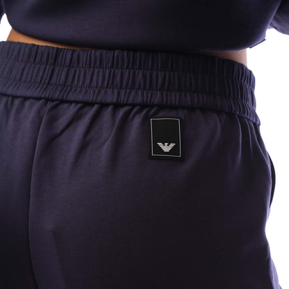 Blue - Side - Emporio Armani Womens-Ladies Jogging Bottoms