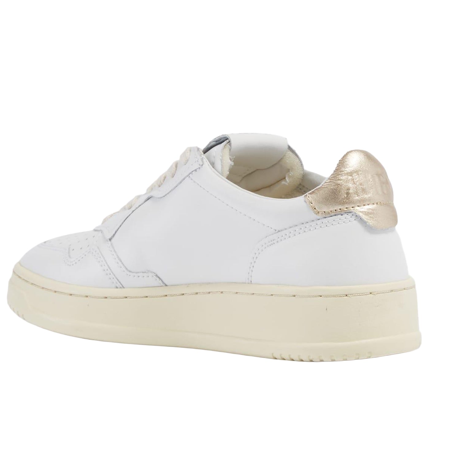 White-Gold - Back - Autry Womens-Ladies Medalist Trainers