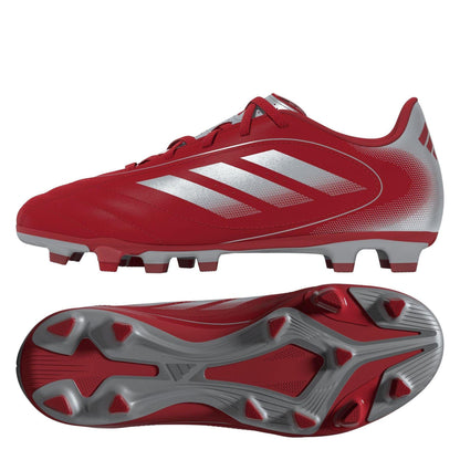 Red-Silver - Lifestyle - Adidas Childrens-Kids Goletto VII Firm Ground Football Boots