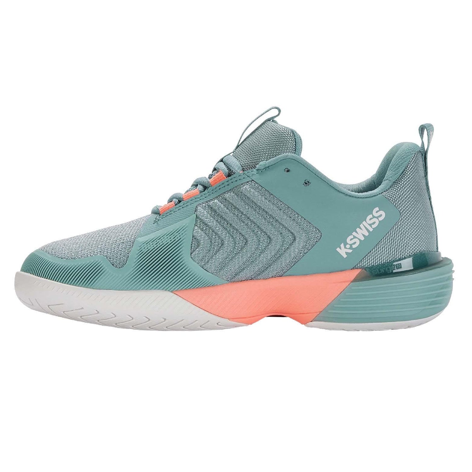 White-Blue - Lifestyle - K-Swiss Womens-Ladies Ultrashot 3 Tennis Shoes