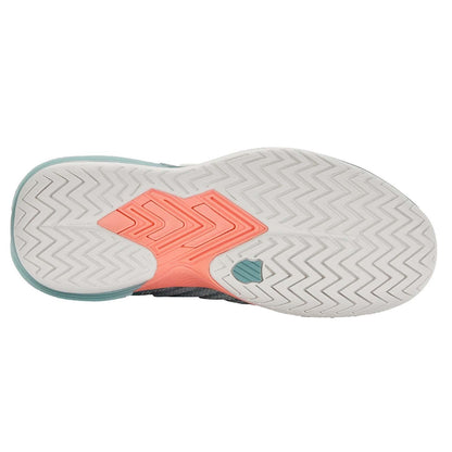 White-Blue - Pack Shot - K-Swiss Womens-Ladies Ultrashot 3 Tennis Shoes