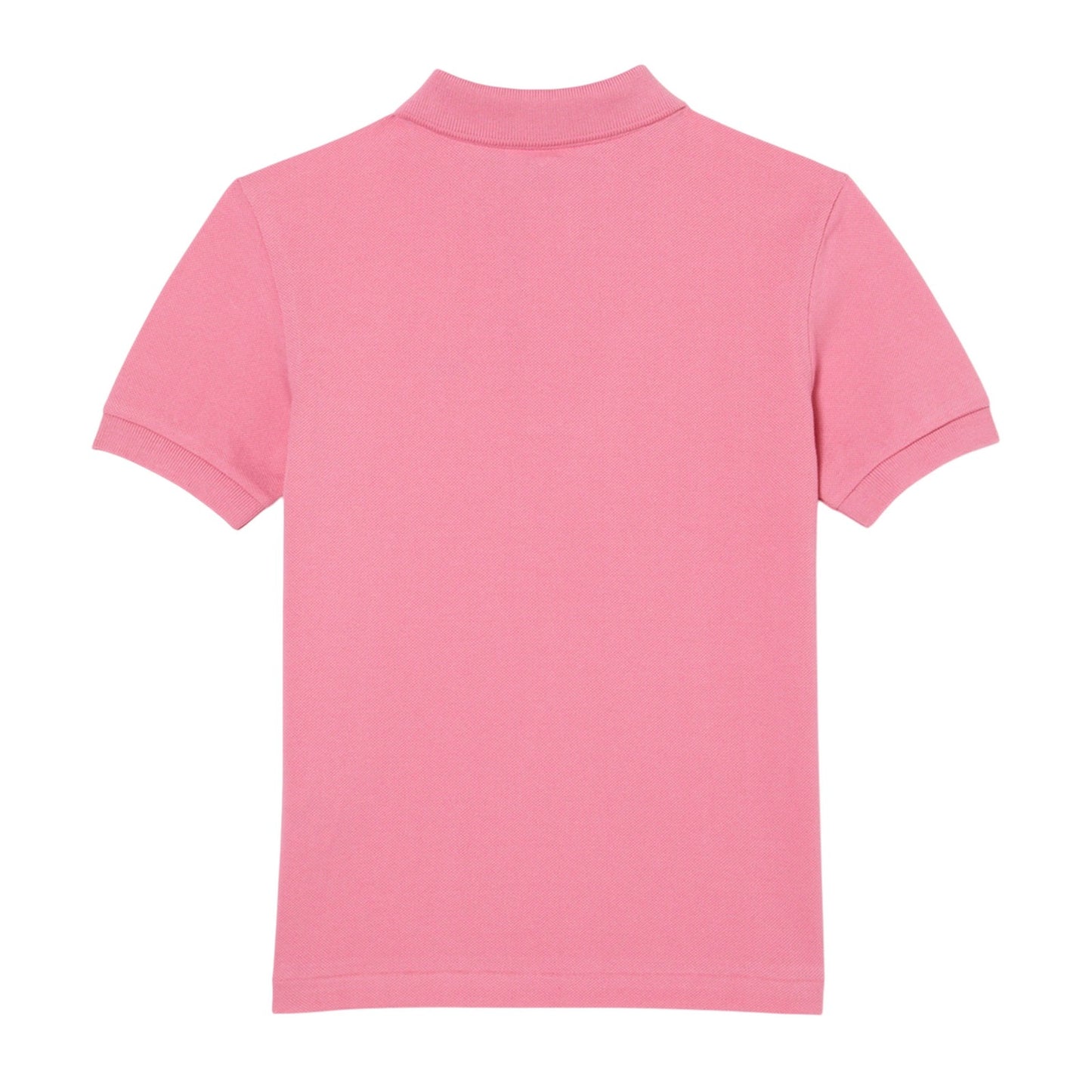 Pink - Back - Lacoste Childrens-Kids Cotton Pique Polo Shirt