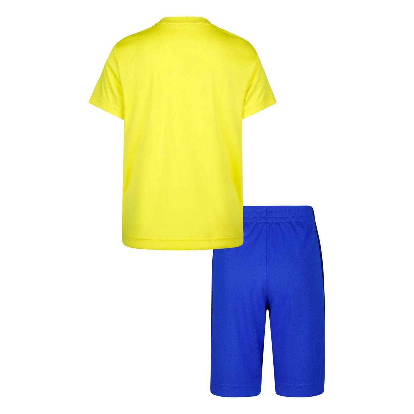 Blue-Yellow - Back - Nike Childrens-Kids Icon Top & Shorts Set
