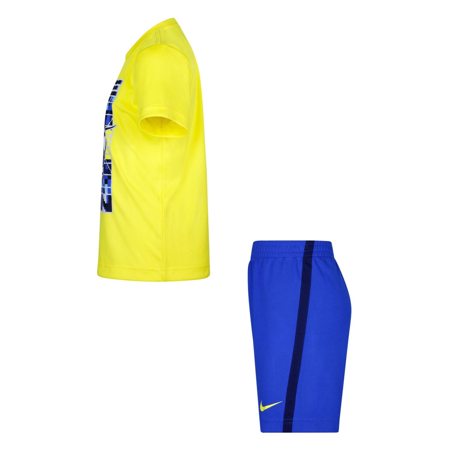 Blue-Yellow - Lifestyle - Nike Childrens-Kids Icon Top & Shorts Set